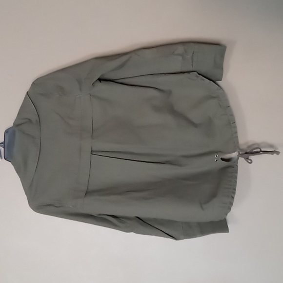 Jolt Dark Green w Faux Leather Patches and Big Buttoned Jacket w Adj Back M - Picture 2 of 6